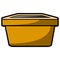 Empty flower pot icon