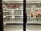 Empty food shelves at the grocery store due to hording after Coronavirus scare