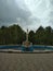 Empty fountain in sanatorium Odesa in Odessa, Ukraine