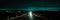 Empty freeway at night. generative ai