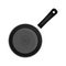 Empty frying pan, top view isolated on white background