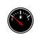 Empty fuel gauge silhouette icon