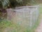 An empty  gabion cage walls  in kluang, johor