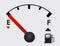 Empty Gas Tank Illustration