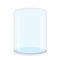 Empty glass drinking water on white backgro und illustration vector