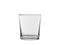 Empty glass from transparent colourless glass, for cold drinks, isolated on a white background