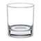 Empty glass. Transparent whiskey glass. Glassware