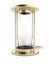 Empty gold hourglass