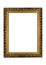 Empty golden Frame for picture or portrait