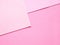 Empty gradient pink colored paper background texture. Abstract geometric flat composition.