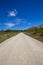 Empty gravel road in new zealand