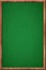 Empty green chalkboard