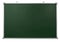 Empty Green chalkboard with aluminum frame isolate on white background
