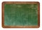 Empty green chalkboard texture hang on the white wall. double frame from greenboard and white background. image for background, wa