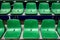 Empty Green Stadium Seats