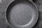 Empty grey stone frying pan
