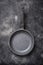 Empty grey stone frying pan