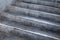 Empty grungy concrete stairs background