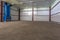 Empty hangar for fruits and vegetables in storage stock. production warehouse. Plant Industry