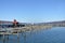 Empty harbor during late winter Seneca Lake