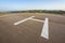 Empty helipad on top of a peak in a countryside remote location