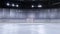 Empty hockey arena in 3d render.