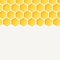 Empty honeycombs background. Vector, for advertising
