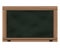 Empty horizontal blackboard frame object