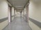 Empty hospital corridor