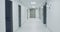 Empty hospital corridor 4k