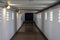 Empty industrial corridor. Corridor in an industrial premises