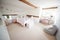 Empty Interior Of Young Girls Bedroom With Desk And Storage