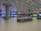 Empty Istanbul airport during covid-19 coronavirus pandemic in the world. Horizontal image