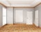 Empty Japanese room interior-zen style. 3d rendering