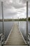 Empty jetty on a lake