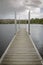 Empty jetty on a lake