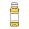 empty juice plastic bottle color icon vector illustration