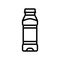 empty juice plastic bottle line icon vector illustration