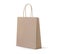 Empty kraft Brown Shopping Bag for advertising and branding. MockUp Package. Vector Illustration.