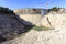 Empty lake at Bimont Dam