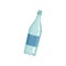 Empty lastic bottle, recycling garbage concept, utilize waste vector Illustration on a white background