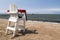 Empty Life Guard Chair