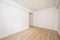 empty living room with freshly painted plain white walls