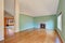 Empty living room interior in a new construction house