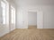 Empty loft apartment. 3d rendering