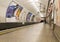 Empty London underground station