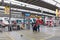 Almost empty main train station in Munich, Germany, during the spring Coronavirus Covid-19outbreak