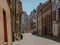 Almost empty medieval Kanonicza street in Krakow during coronavirus covid-19 pandemic