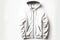 empty men& x27;s jacket hoodie mockup isolated on white background