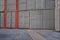 Empty metal industrial scene background